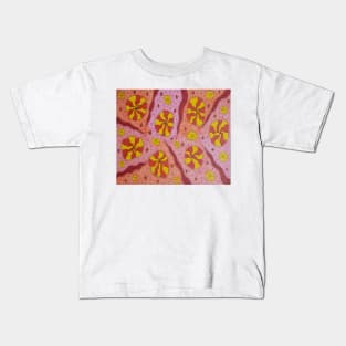 Candy Colored Abstract in Pink Kids T-Shirt